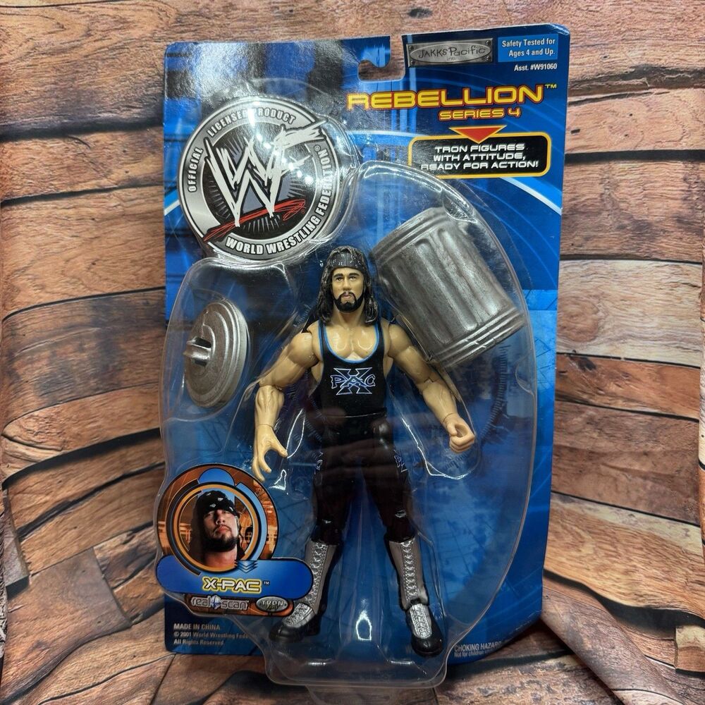 2001 Jakks Pacific WWF Rebellion Series 4 X-Pac Action Figure NIB Sealed New